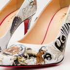 The Perugia White Leather Pump Women Shoe