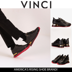 The Marseille Black Leather Men Sneaker