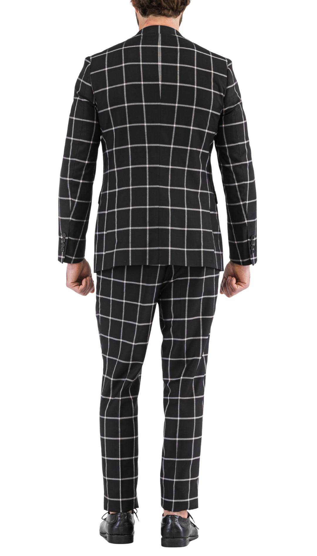 Harvy Men's Black 3-Piece Slim Fit Suit – 2 Button Notch Lapel