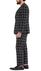 Harvy Men's Black 3-Piece Slim Fit Suit – 2 Button Notch Lapel