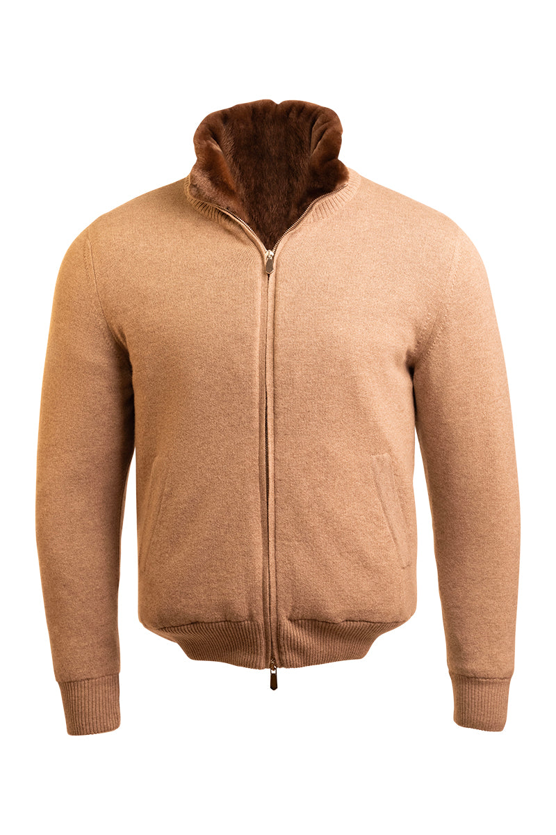 Sartorio Cashmere-Beaver Lined Bomber