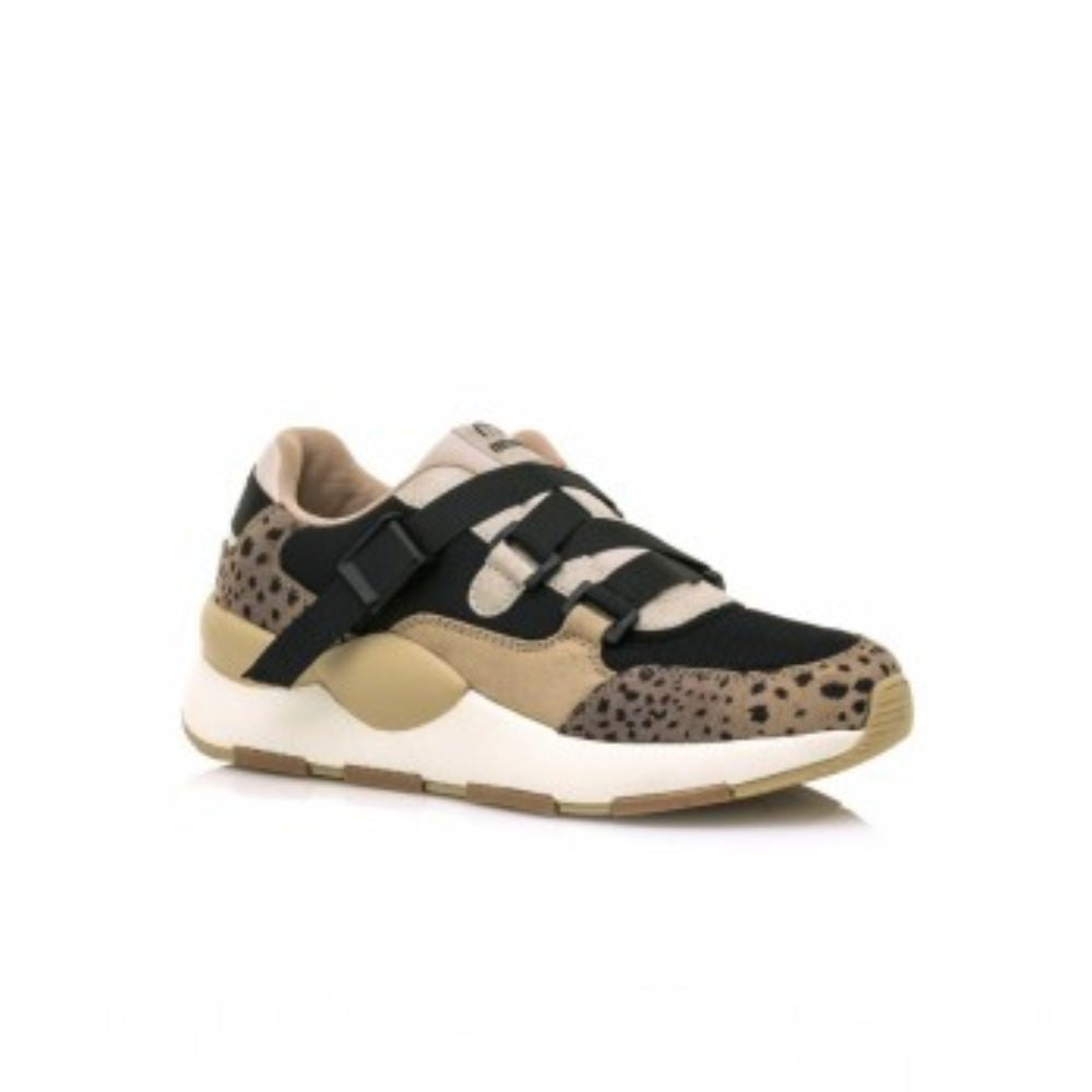 Mustang Women’s Taupe Max Lace-Up Sneakers