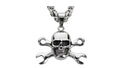 SK1424 Skull 2 1/4" Tall with Chain