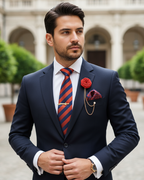 The Bostanji - Red & Navy Complete Look Set