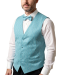 Ferrecci Mens PV100 - Turquoise with Turquoise Back Vest Set