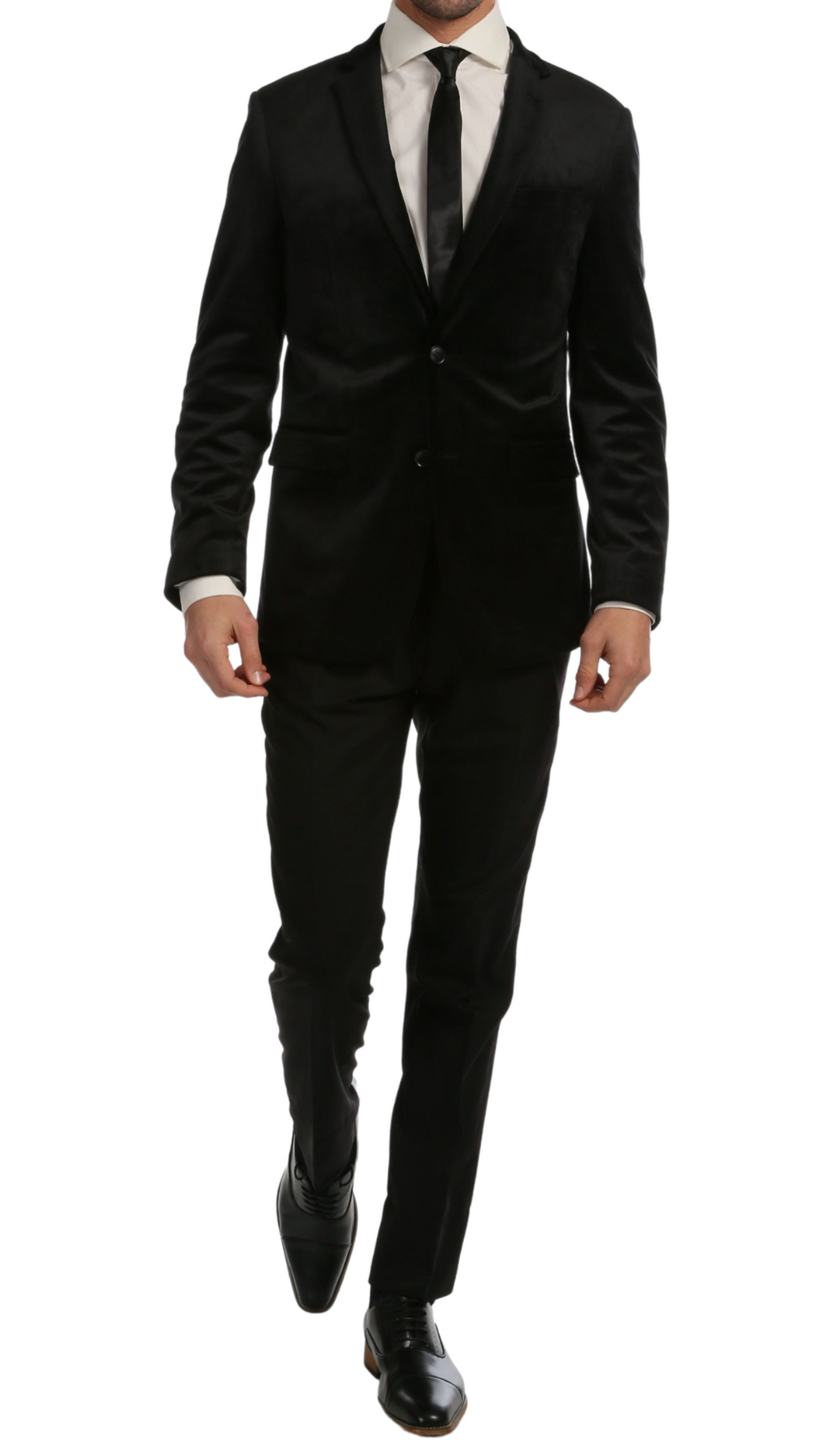 Ferrecci Men's Black MARQUEE Velvet Blazer