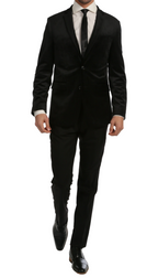 Ferrecci Men's Black MARQUEE Velvet Blazer