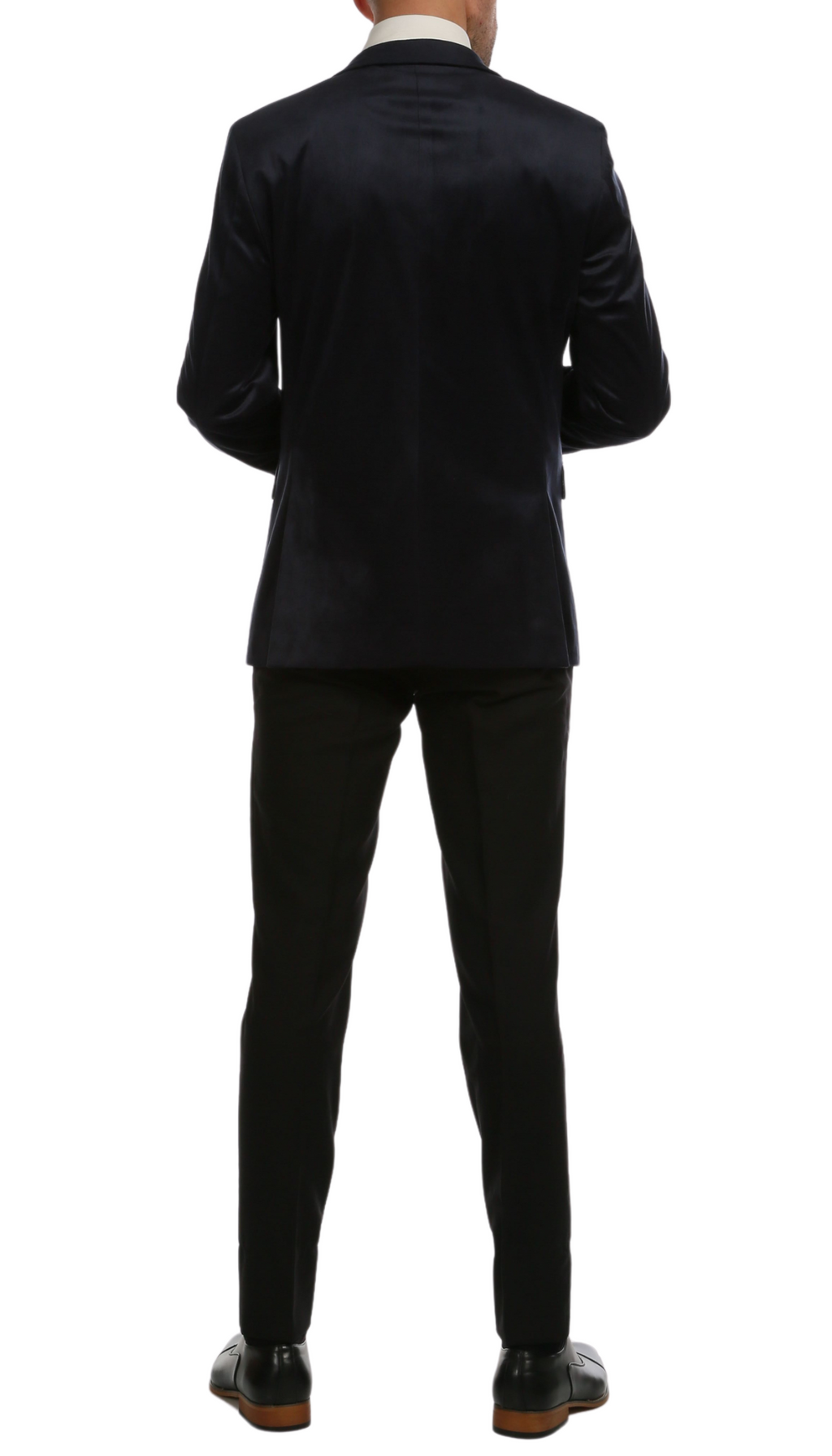 Ferrecci Men's Navy MARQUEE Velvet Blazer