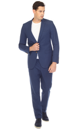 Men's Navy Seersucker Suit – Slim Fit 2-Button