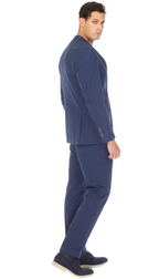Men's Navy Seersucker Suit – Slim Fit 2-Button