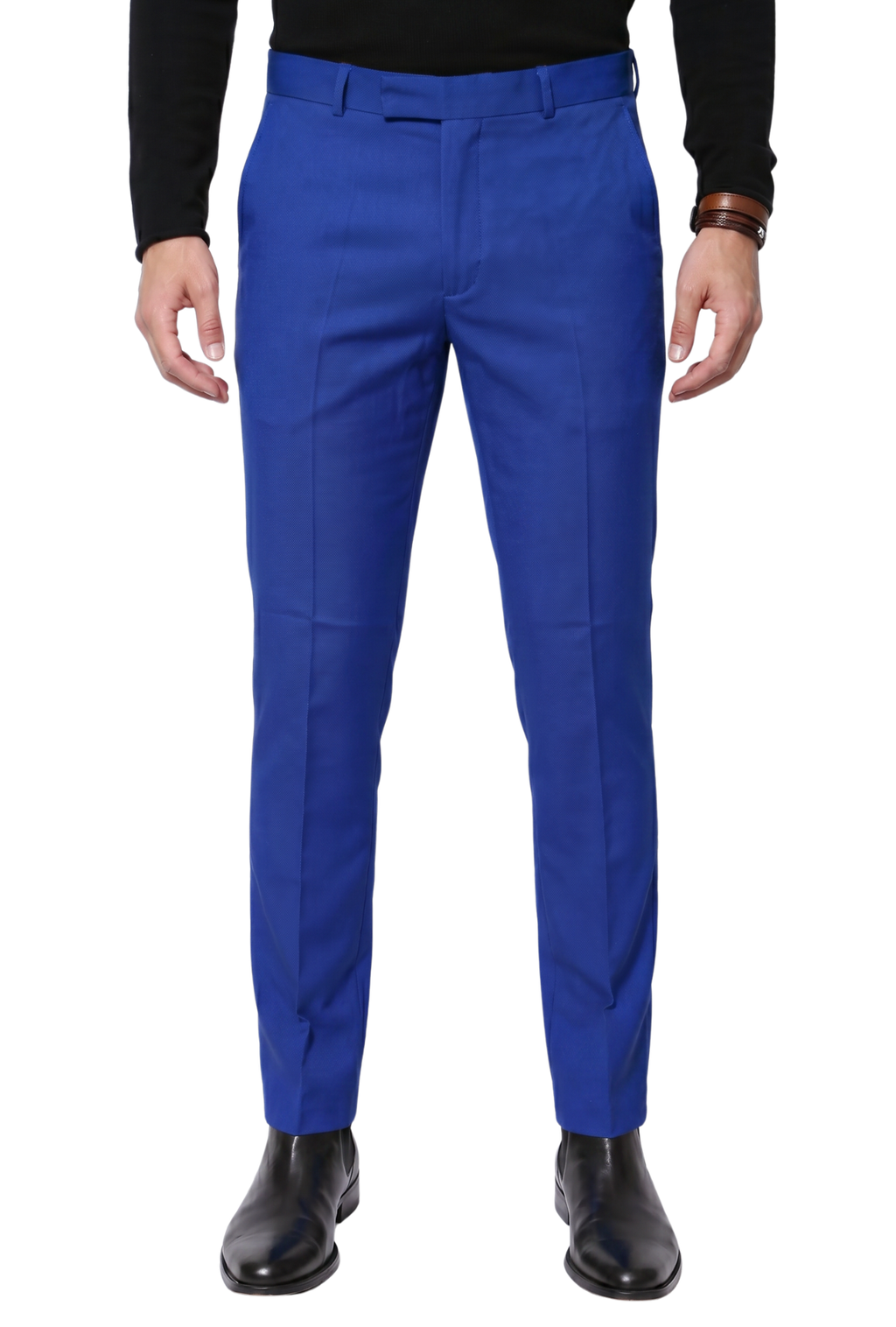 FERRECCI Men's Kent Slim Fit Polyester Dress Pants