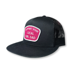 Support Your Local Girl Dad Flat Bill Trucker