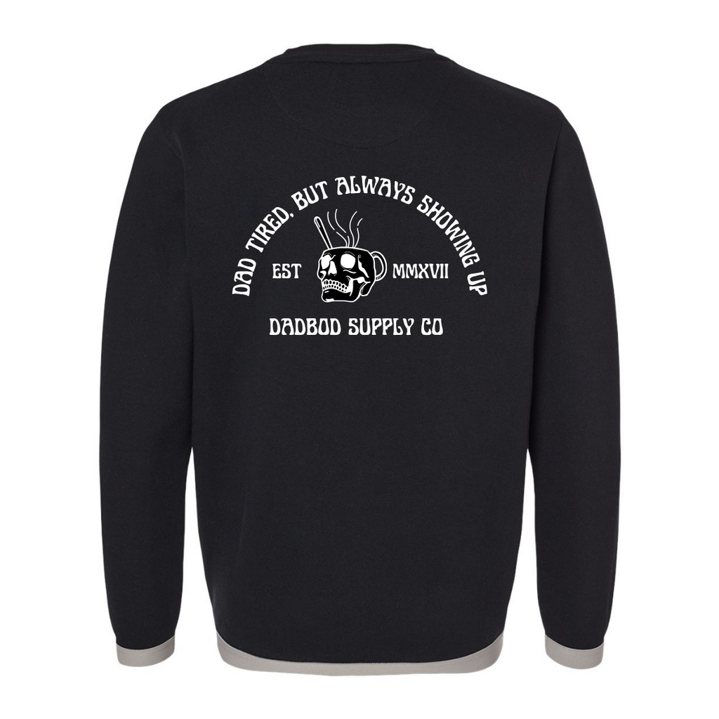 Dad Tired Crew Neck Sweatshirt