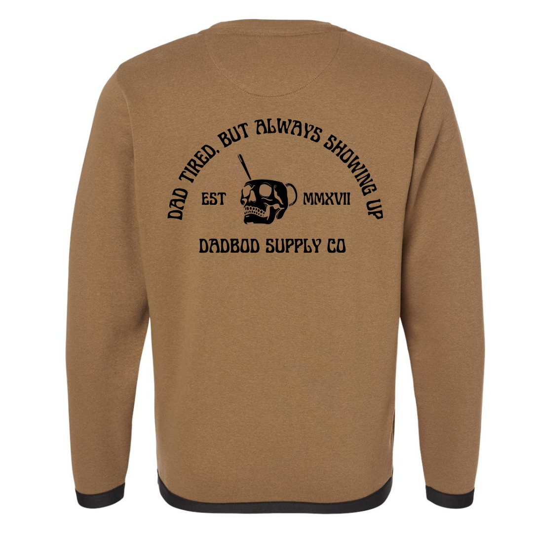 Dad Tired Crew Neck Sweatshirt