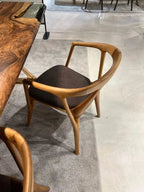 Luxury Premium Solid Walnut Chair - Italian Style