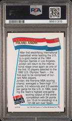 Graded 1991 Hoops Michael Jordan #579 USA Dream Team Basketball Card PSA 10 Gem Mint