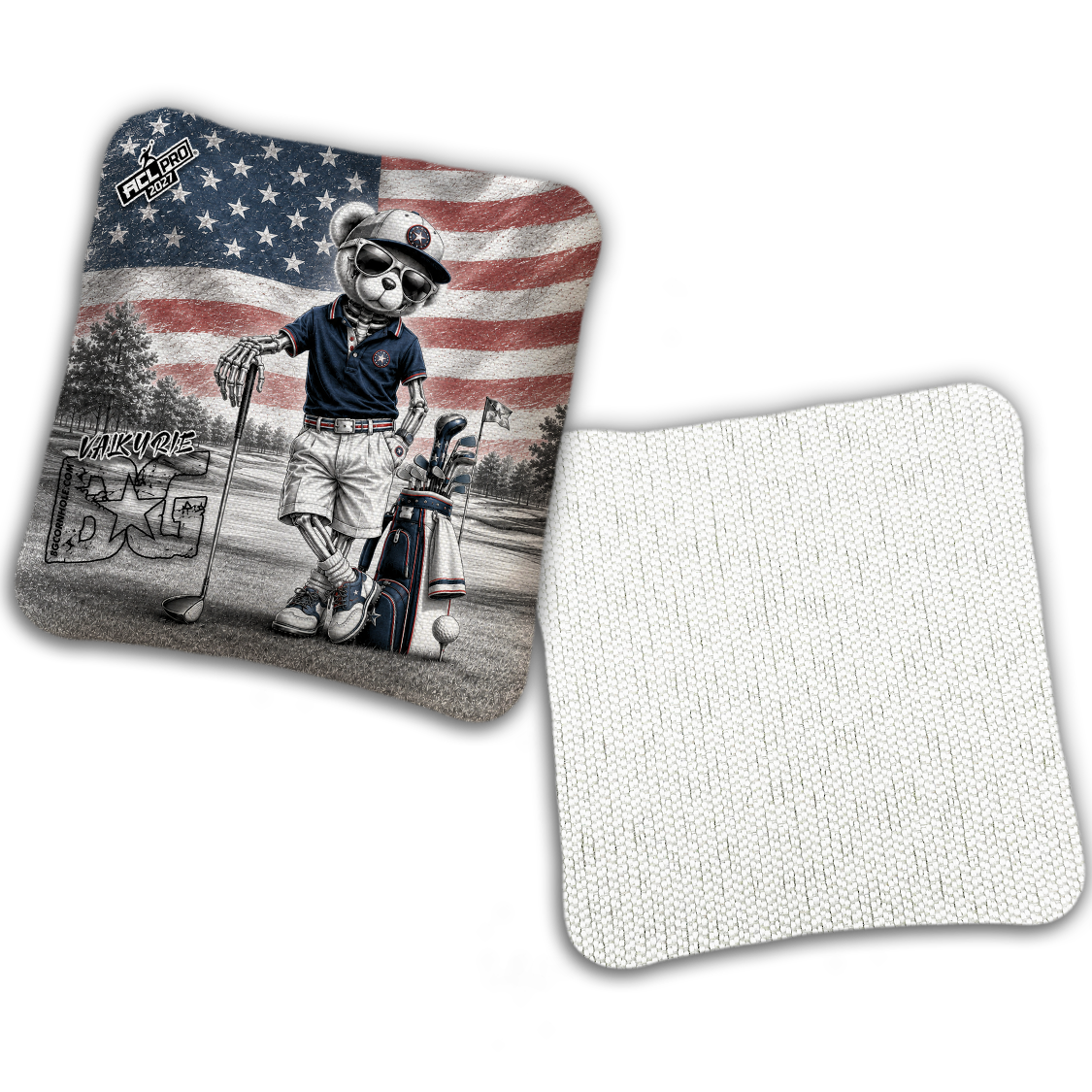 2027 ACL - BG Multiple Bag Models "FAIRWAY FREEDOM" - Pro Stamped Cornhole Bags - SET OF 4 BAGS