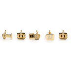 VDP 3D Crown Royal Gold Stainless Studs