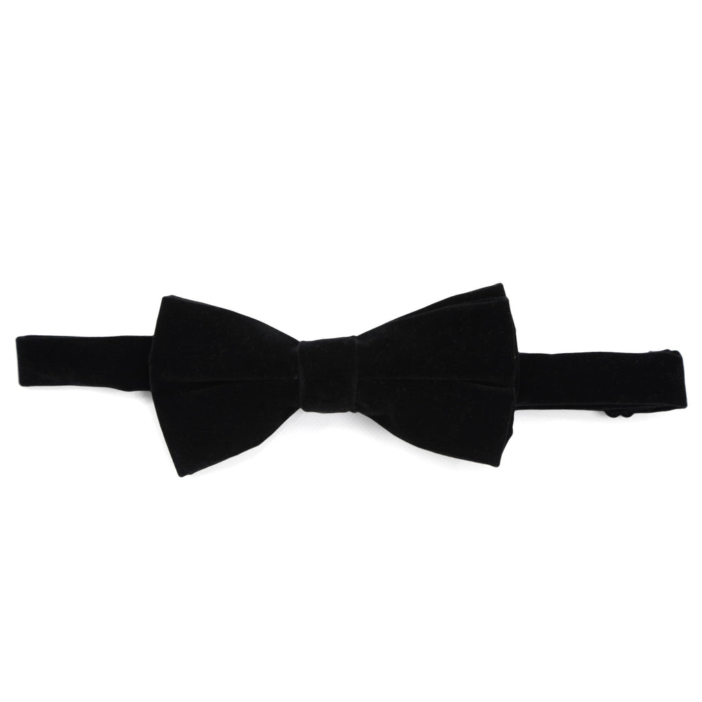 Premium Classic Velvet Bow Tie - Black
