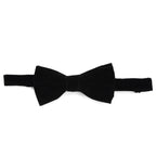 Premium Classic Velvet Bow Tie - Black