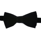 Premium Classic Velvet Bow Tie - Black