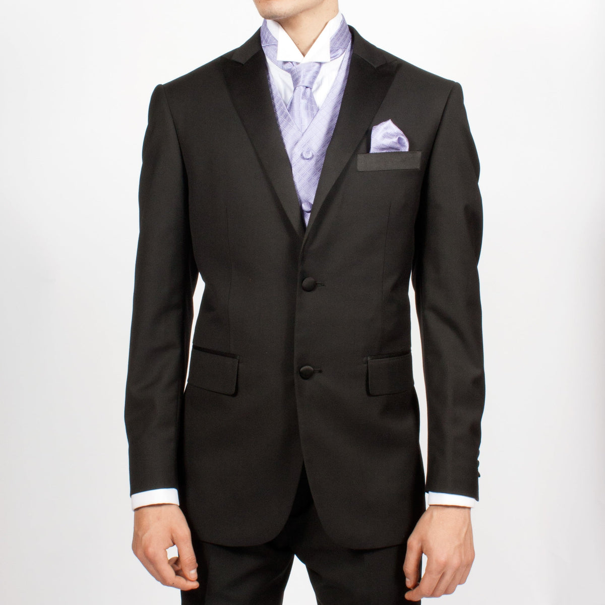 Ferrecci Mens PV300 - Lavender with White Back Adjustable Diamond Vest Set