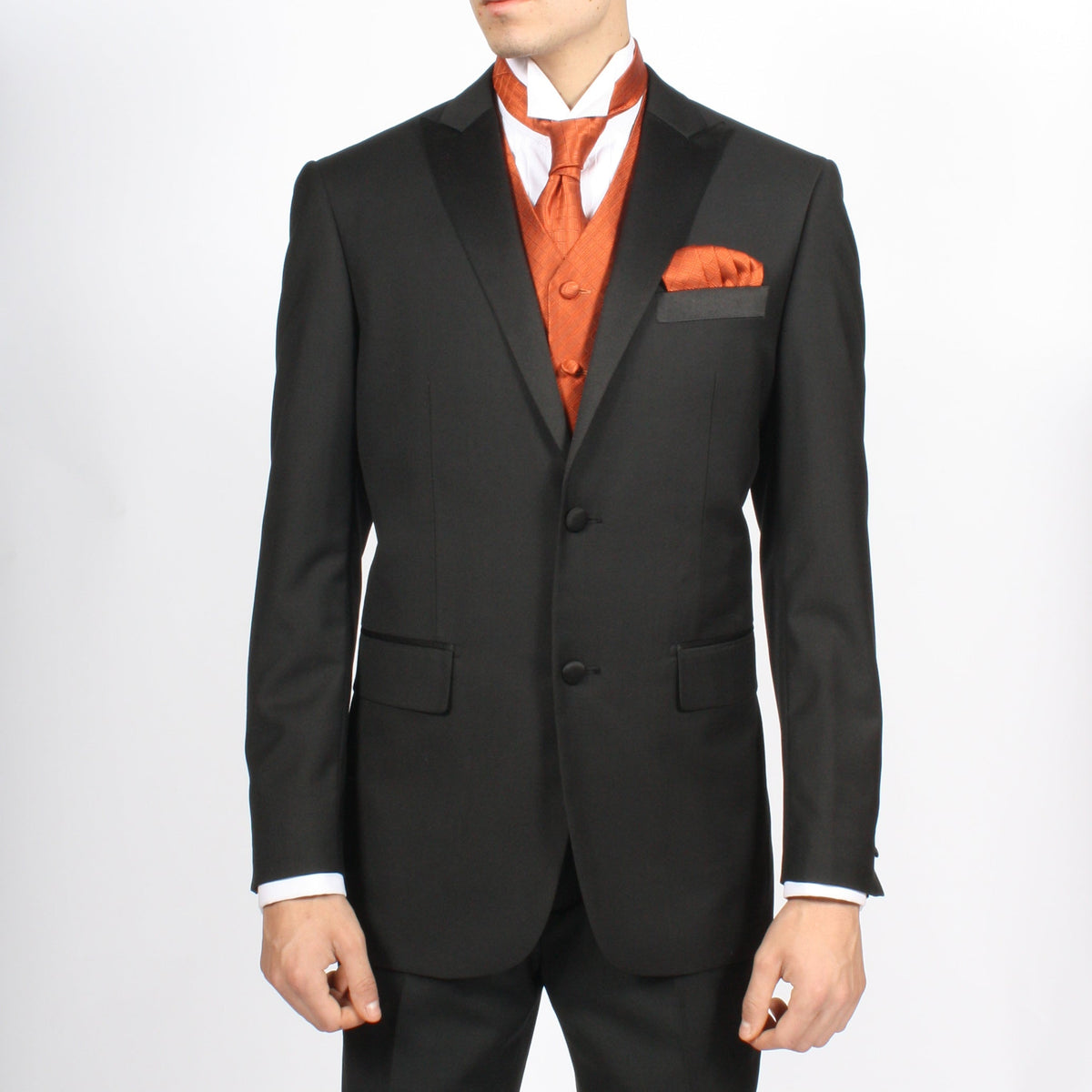 Ferrecci Mens PV300 - Tangerine with Tangerine Back Adjustable Diamond Vest Set