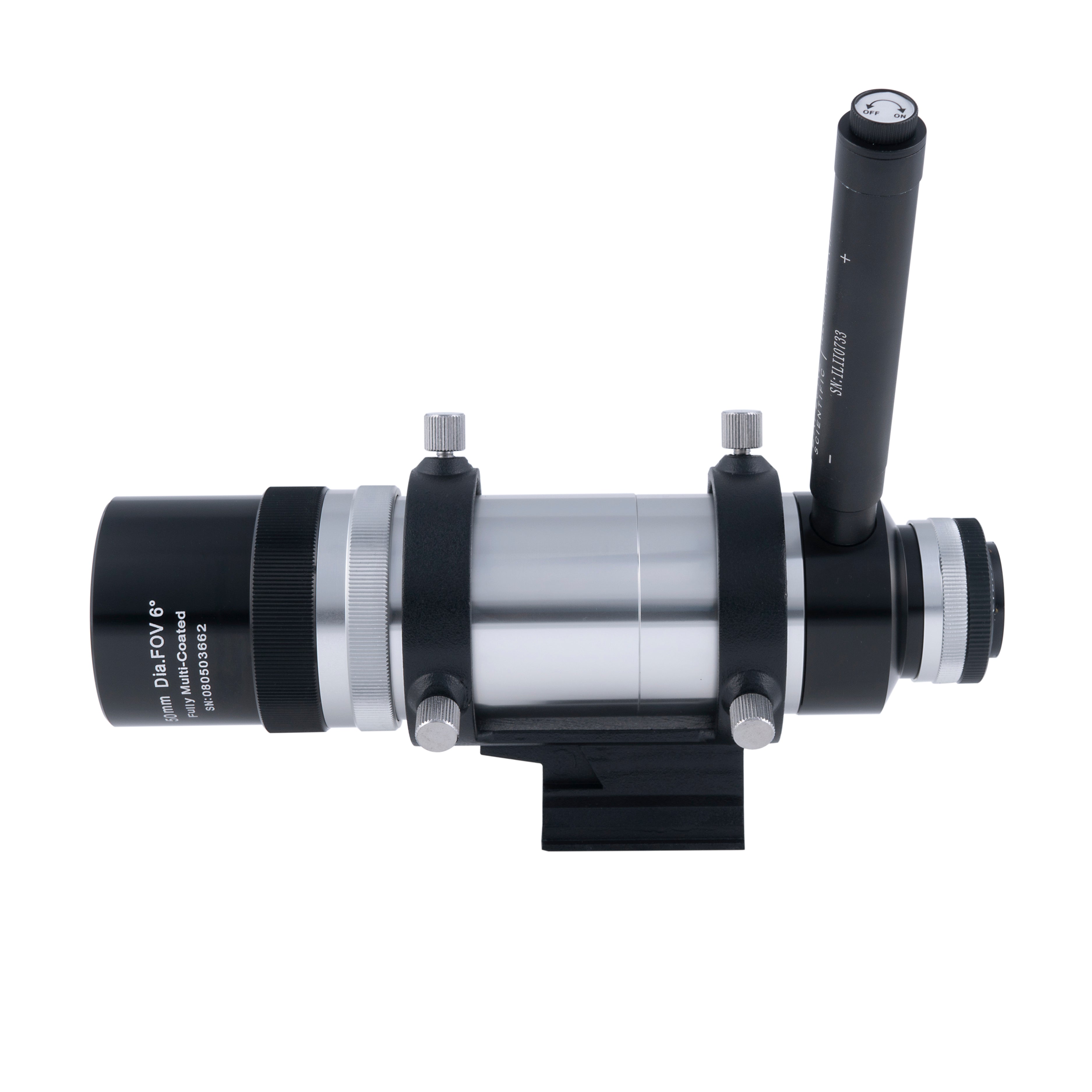 8x50 Straight Through Illuminated Viewfinder with Bracket and NEW long battery life Illuminator II