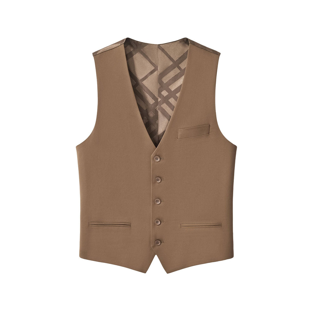 Barocco Essence Signature Men's Vest - Coffee