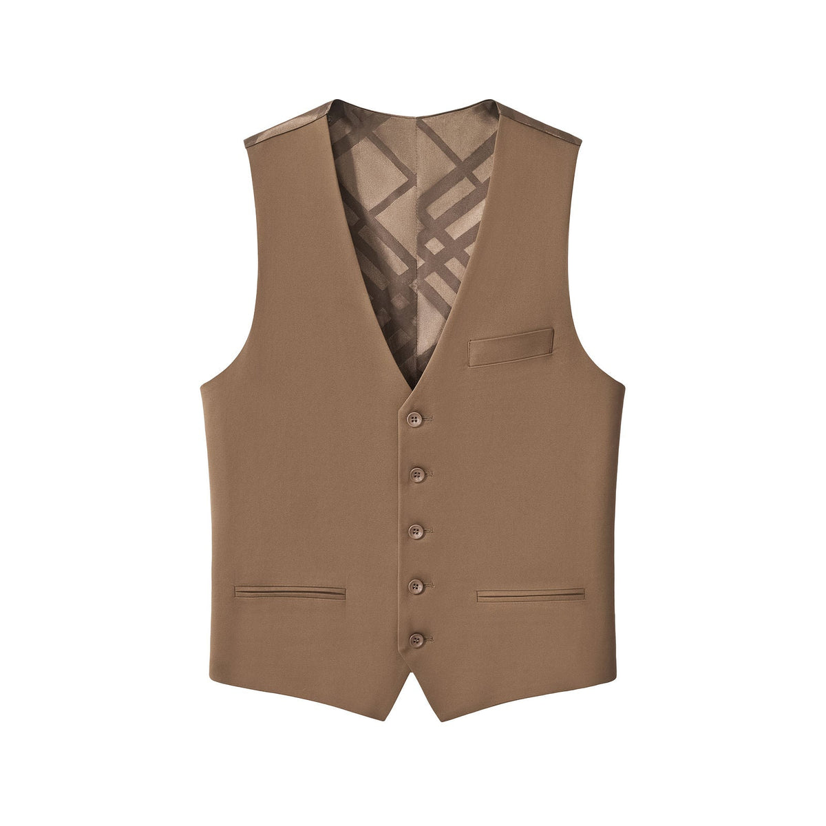 Barocco Essence Signature Men's Vest - Coffee