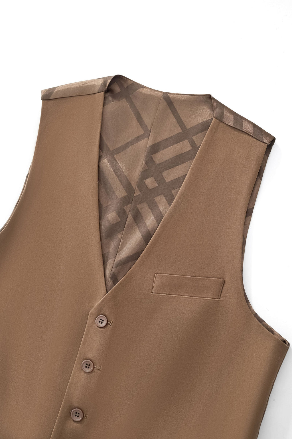 Barocco Essence Signature Men's Vest - Coffee