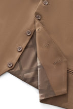 Barocco Essence Signature Men's Vest - Coffee