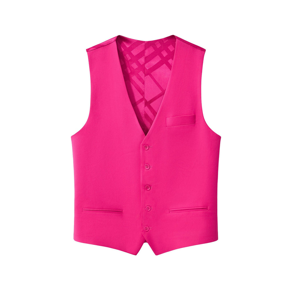 Barocco Essence Signature Men's Vest - Fuchsia