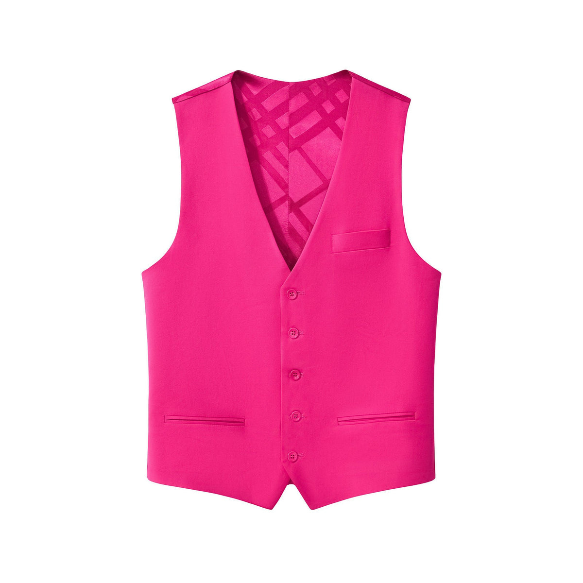 Barocco Essence Signature Men's Vest - Fuchsia
