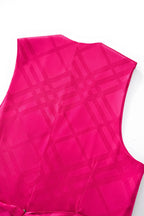 Barocco Essence Signature Men's Vest - Fuchsia