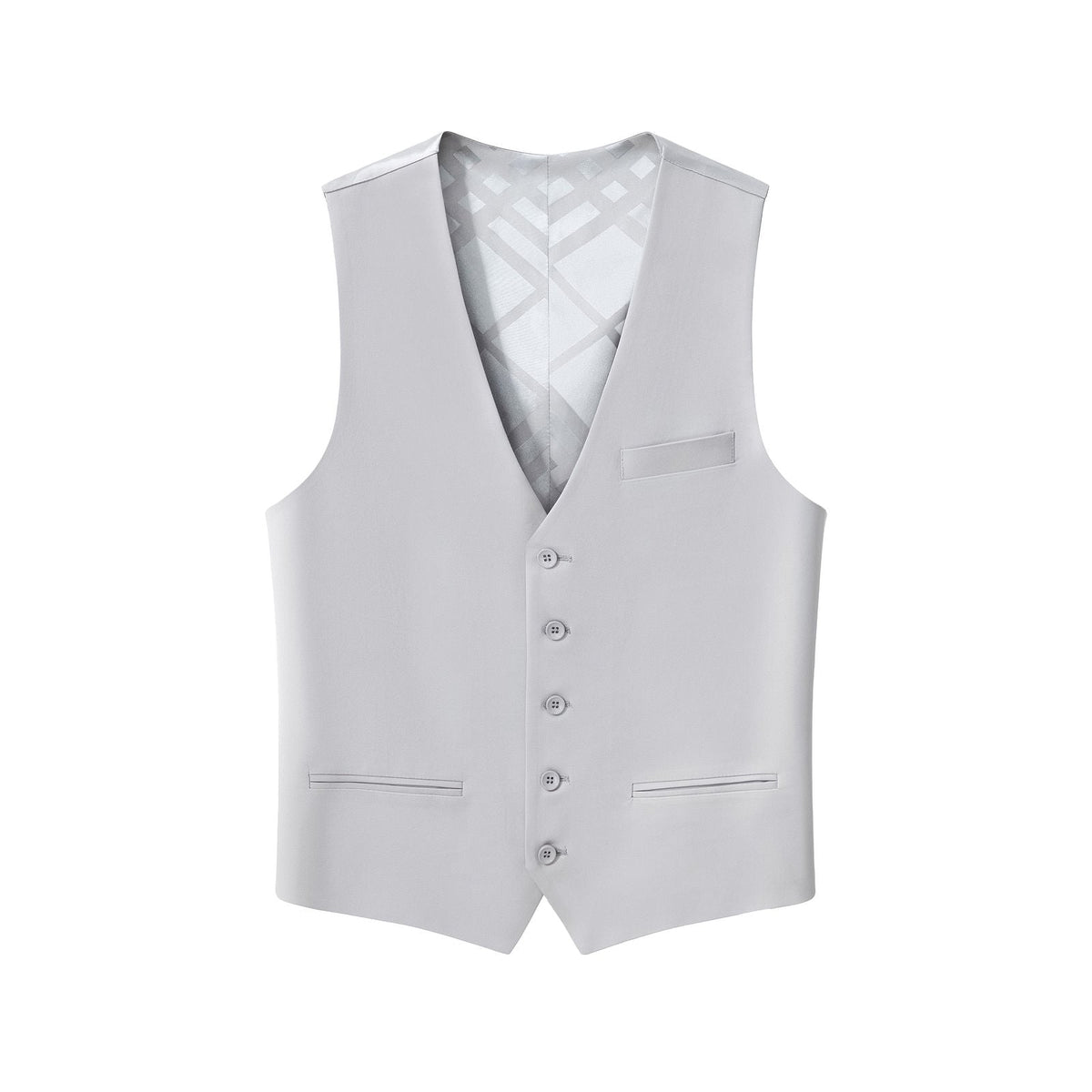 Barocco Essence Signature Men's Vest - Silver