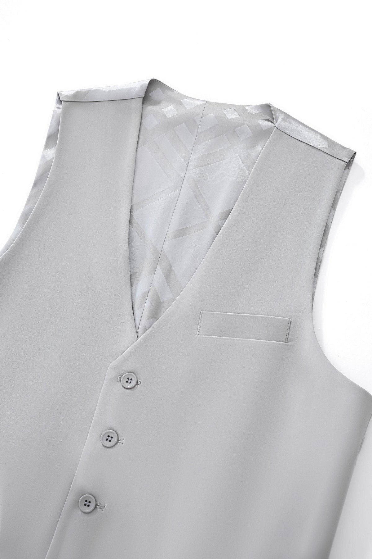 Barocco Essence Signature Men's Vest - Silver