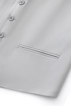 Barocco Essence Signature Men's Vest - Silver