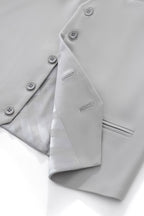 Barocco Essence Signature Men's Vest - Silver
