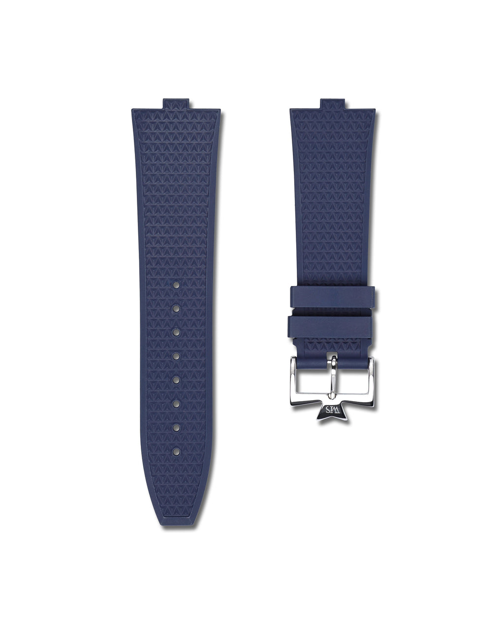Marine Blue - Integrated Quick Release Rubber Watch Strap For Vacheron Constantin Overseas