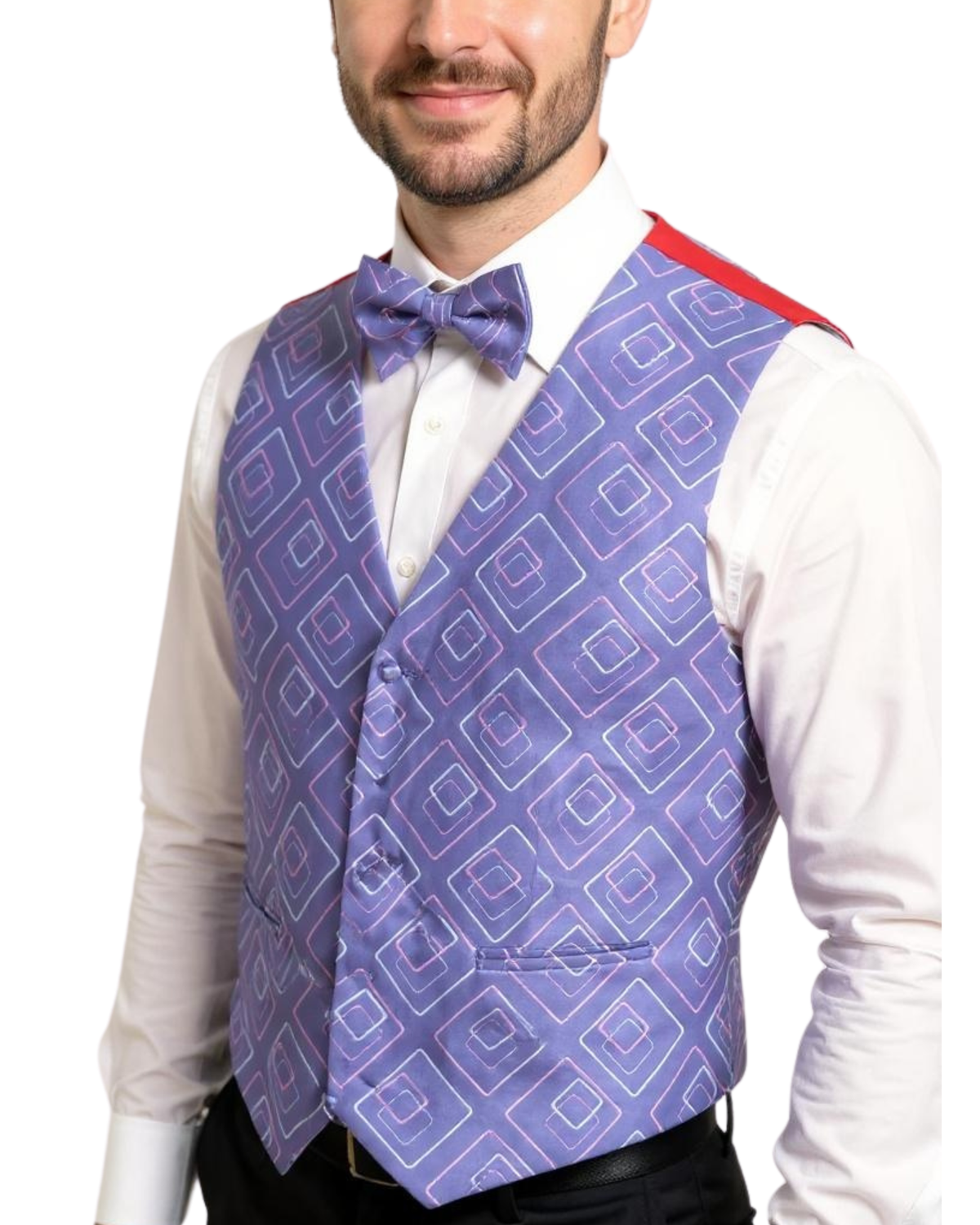 Ferrecci Mens Vest W Adjustable Vest Set