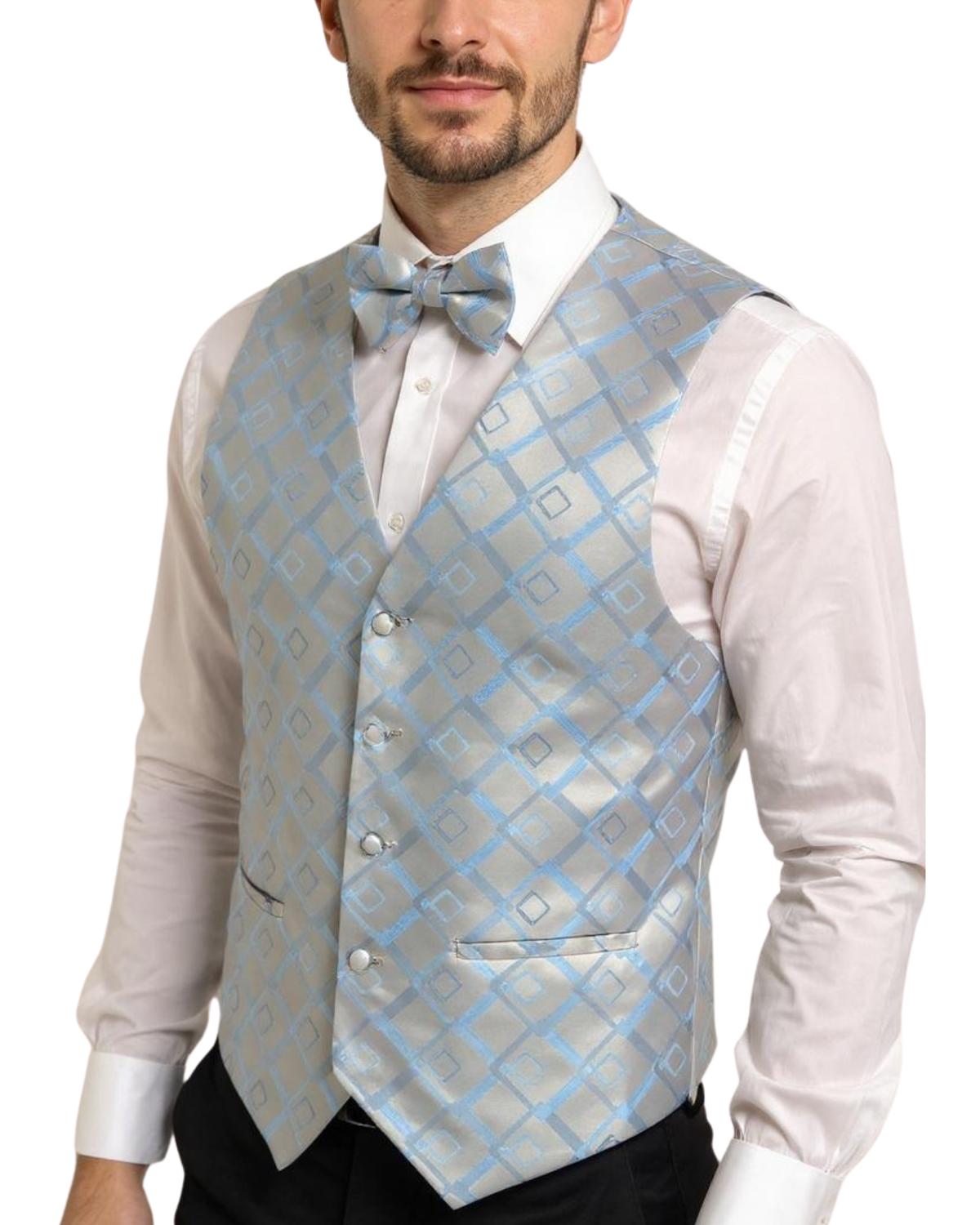 Ferrecci Mens Vest Y Adjustable Vest Set