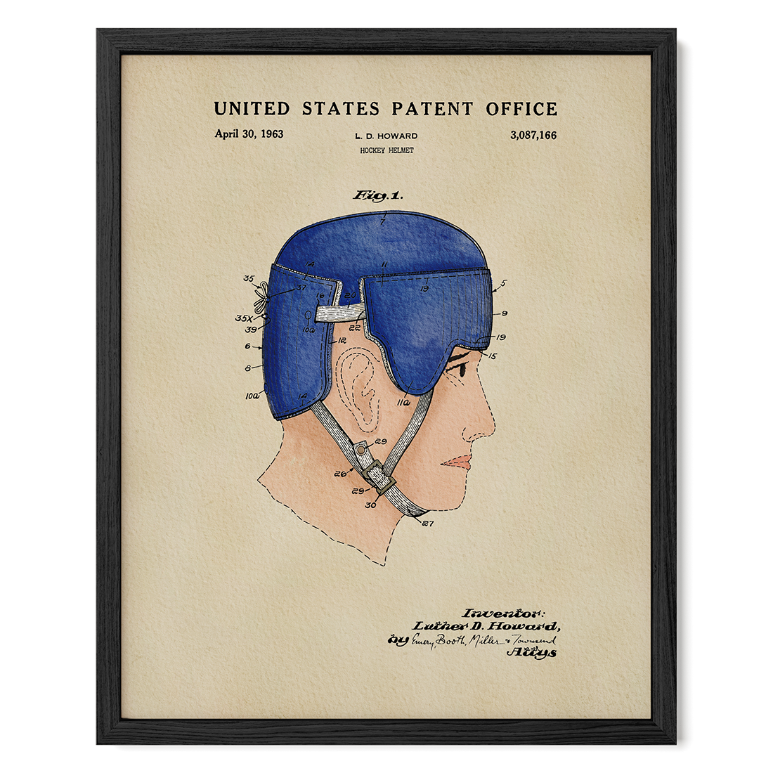 Vintage Hockey Helmet (1963)