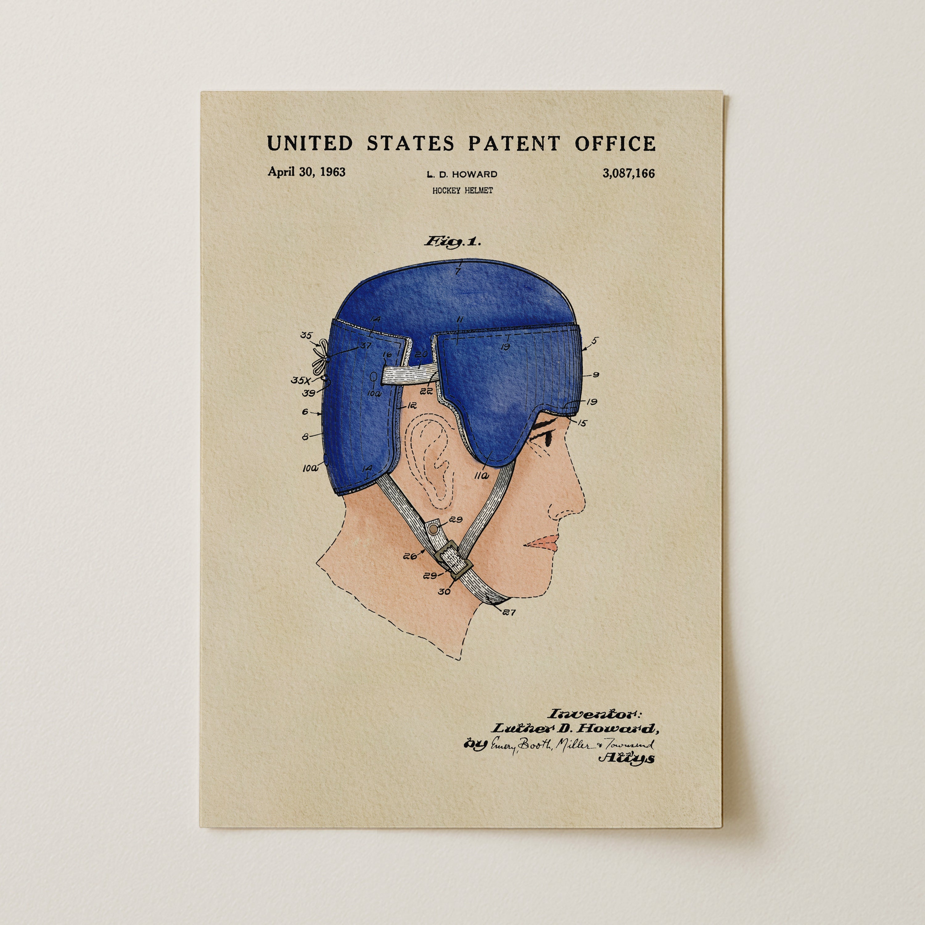 Vintage Hockey Helmet (1963)