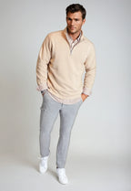 Voey Quarter Zip Sweatshirt - Camel
