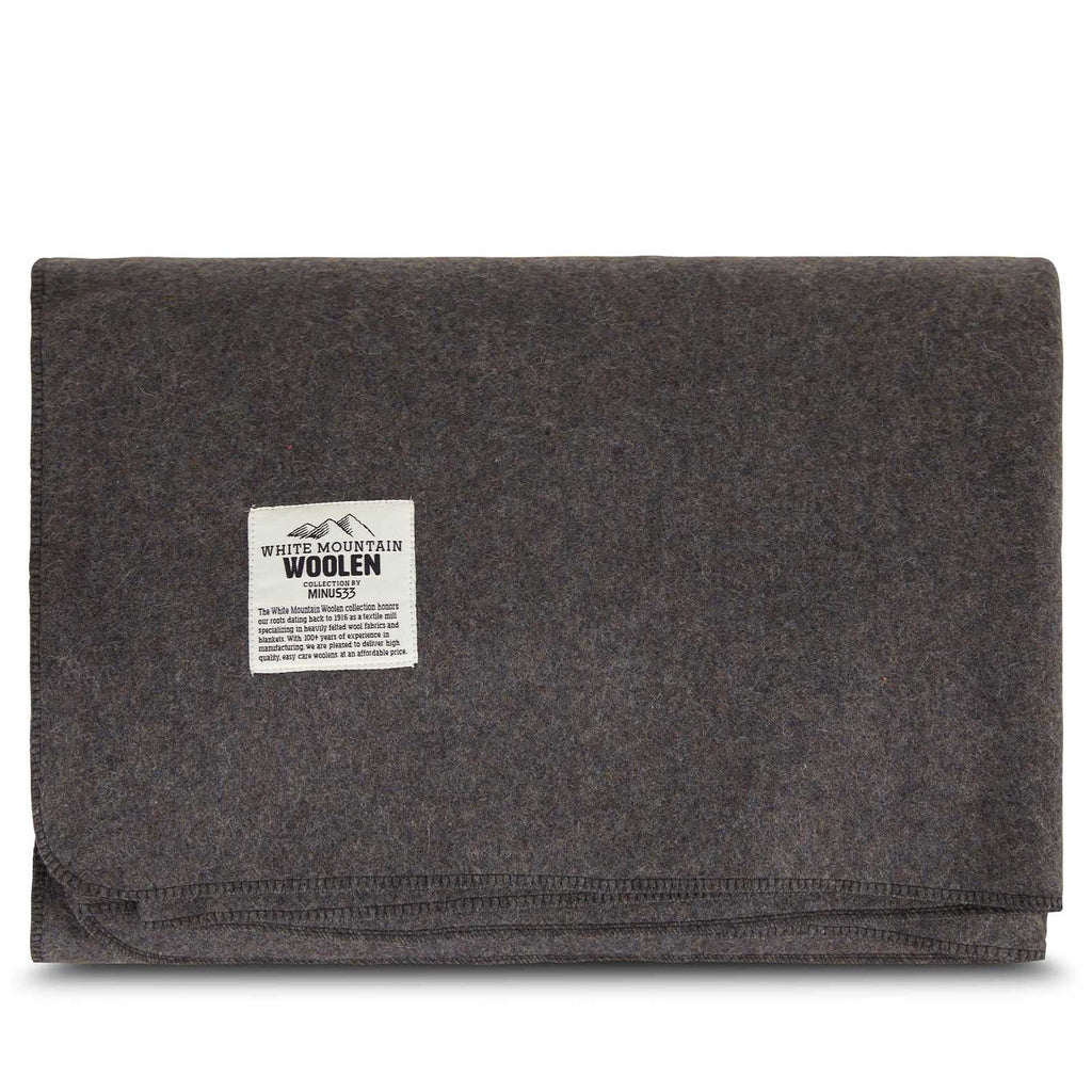 Wool Twin Sized Blanket - White Mountain Woolen