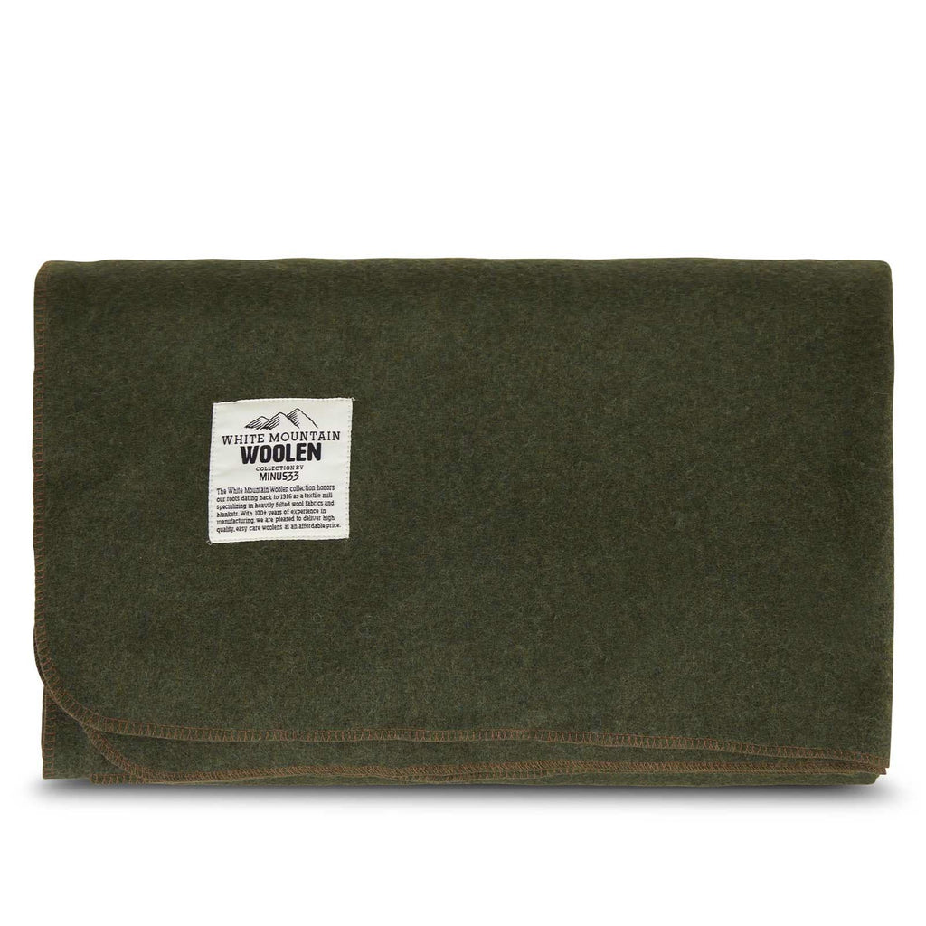 Wool Twin Sized Blanket - White Mountain Woolen