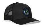 Seattle Trucker Hat  |  Blue-Green SEA X Snapback