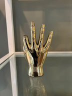 W. C. or Wildcat Hand Sign Sculpture in Brass