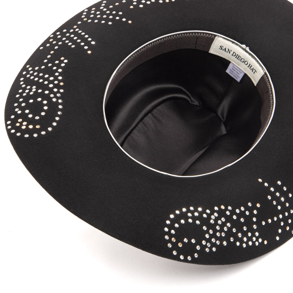 Wilson - Wool Felt Cowboy with Rhinestone Studded Underbrim